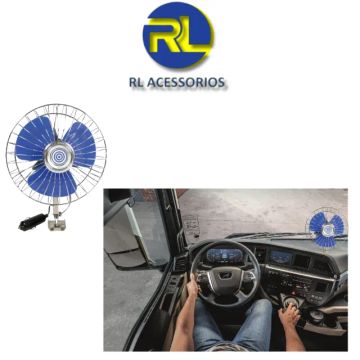 Ventilador Automotivo 12v 8" 20 Cm Caminhão Carro Trailer