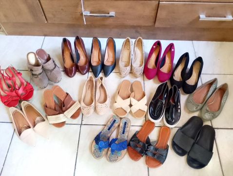 Lote de sapatos feminino tamanho 36/37