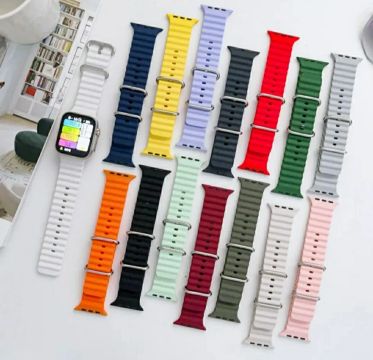 Pulseira Oceano Compatível com APPLE WATCH, linha ULTRA e linha IWO. Várias Cores 