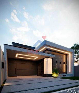 Casa de alto padrão com novo conceito de atualidade.