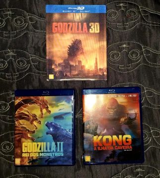 Blu-ray Godzilla, Kong e Godzilla 2! PROMOÇÃO!!