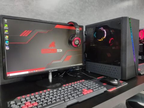 PC Gamer Completo i7 2600, 16 GBs, SSD 256 GBs, RX 550 4 GBs | Monitor + Teclado e Mouse