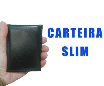 Carteira Multifuncional Masculina Slim Com Porta Cartao Cnh