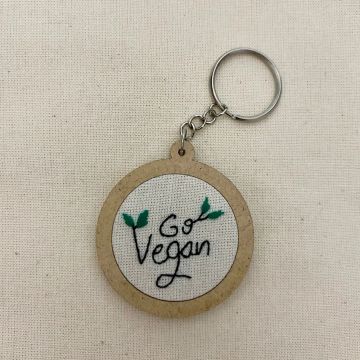 Chaveiro Go Vegan
