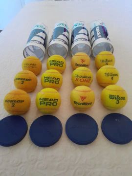 Bolas de Tênis Usadas - Head, Wilson, Tecnifibre e Dunlop