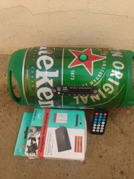 Som portátil De Barril Heineken (aceito troca )