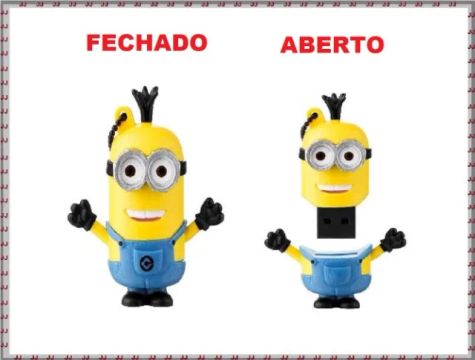 Pen Driver Minions 8 Gb - Meu malvado favorito