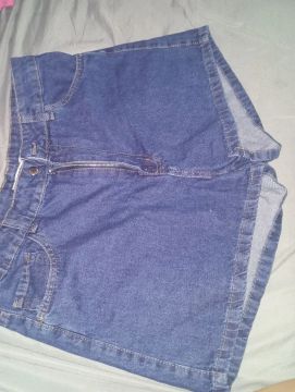 Short Jeans Feminino Azul