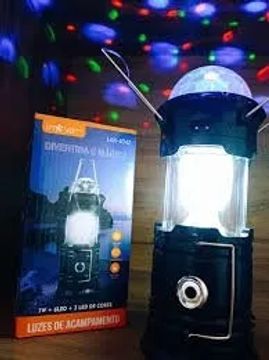  Luz Acampamento Lampião Lanterna Led E Recarregável Usb - Novo
