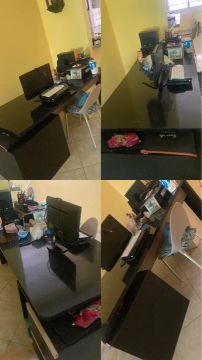 Mesa de Escritório Preta em Ótimo Estado