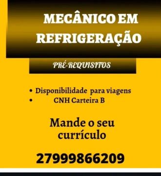MECÂNICO DE REFRIGERAÇÃO 