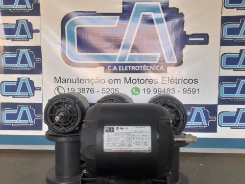 Lote de Motor Elétrico WEG 1/3 cv 1700RPM Trifásico 
