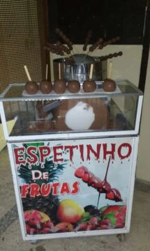 Carrinho de Espeto de Frutas - Ideal para eventos!
