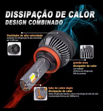 Lampada De Led Para Farol Ultraled K5c 6000k HB3