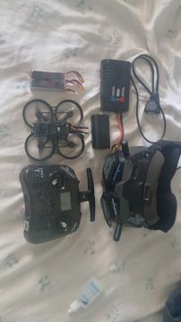 Drone com acessórios