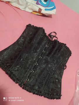 Corset preto renda