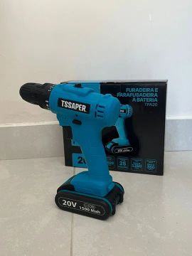 Furadeira e Parafusadeira a Bateria TSSAPER TPA20 20V 1500 mAh