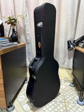 Hardcase Case de Madeira para Violão Folk Jumbo Takamine Gibson Martin Taylor