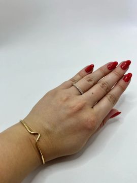 Bracelete outro- Flor intensa 