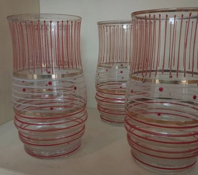 Jogo de 4 Copos de Cristal Fino!