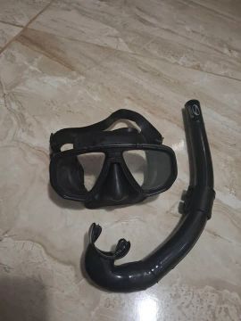 Máscara de mergulho e snorkel para iniciantes marca Subway