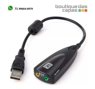 Adaptador Placa De Som Usb 7.1 Áudio Notebook Pc hb-t130