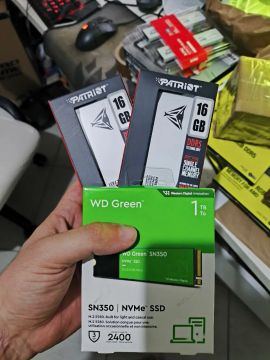 SSD WD Green SN350 NVMe 1TB+ 32gb ram ddr5