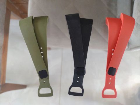Pulseiras para Smartwatch - Verde, Preto e Vermelho