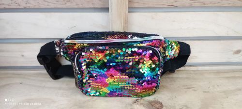 Bolsa de cintura com glitter