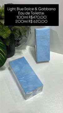 Dolce Gabbana Light Blue EDT 100ml.Novo.Lacrado.Original.