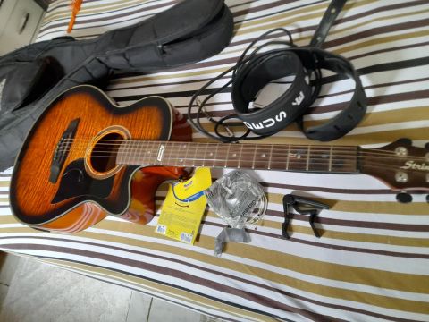 Violão Acústico Electro Acústico String  - Novo