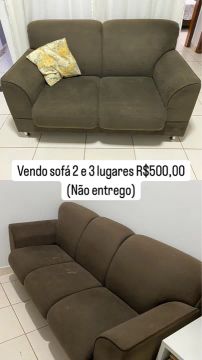 Sofá 2 e 3 lugares - R$500,00