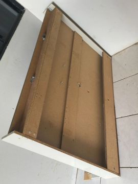 Mesa geladeira e painel
