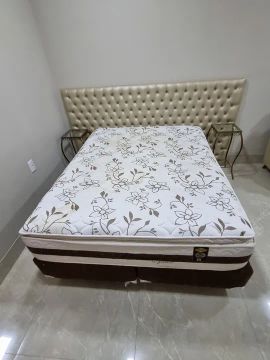 Cama Box Queen Ortho Flex e cabeceira 
