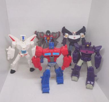 Lote 5 bonecos Transformers McDonald's 2019 - 11cm