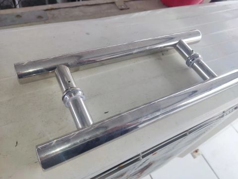 Maçaneta de porta em aço inox