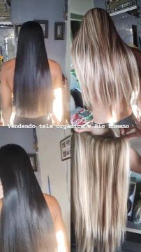 Cabelo humano virgem,  tela orgânica e bio humano