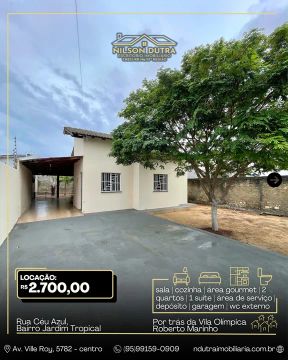 Casa para Alugar em Jardim Tropical - R$ 2.700,00
