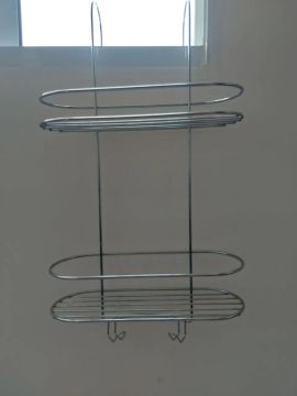 Prateleira inox para shampoo de pendurar no box 