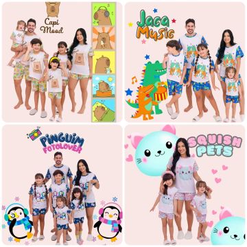 Pijamas Mundo Colorá por encomendas.  (LER DETALHES NA DESCRIÇÃO)