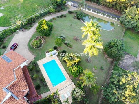 Chácara com 3 dormitórios à venda, 5212 m² por R$ 3.500.000,00 - Lagos de Shanadu - Indaia