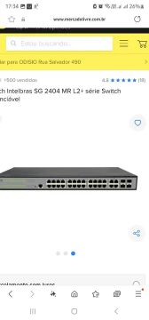 Switch Intelbras SG 2404 MR  série Switch