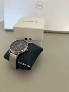 Relógio Lacoste Em Aço Prateado Original