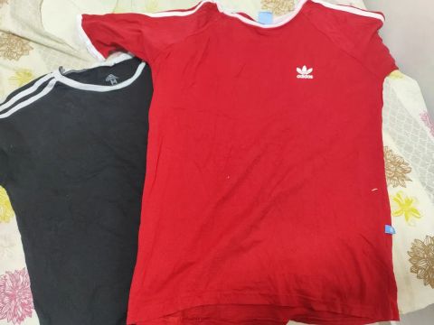 Camisas Adidas - Vermelha e Preta - Tamanho M