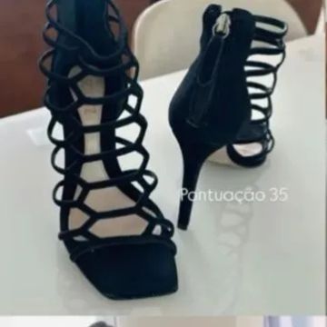 Sandália Salto Alto Preto