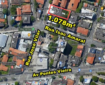VERAS VENDE TERRENO 1.078m² NA RUA JOSÉ VILAR - BAIRRO DIONÍSIO TORRES - FORTALEZA-CE