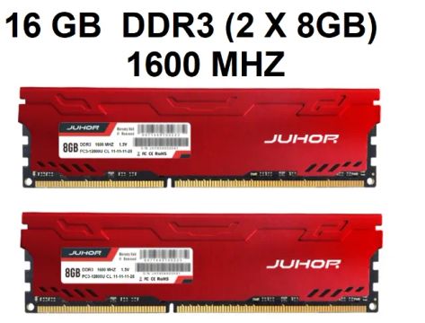 16 GB Ddr3 ( 2 x 8 Gb) 1600 MHz Nova, Lacrada + Envio para todo Brasil