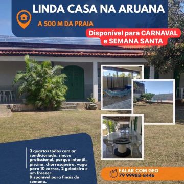 Linda casa por temporada 