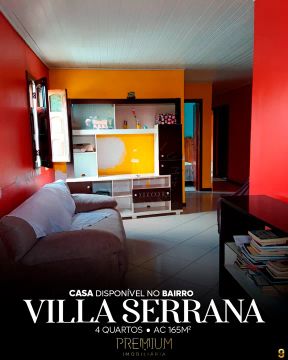 Casa no Vila Serrana aluguel e venda com 165 m² com 4 quartos