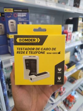 Testador de Cabo de Rede e Telefone BOMDER BOM-6802